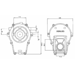 MOLTIPLICATORE PER POMPA GRUPPO 2 FEMMINA AD INNESTO RAPIDO RAPPORTO 1:3,8