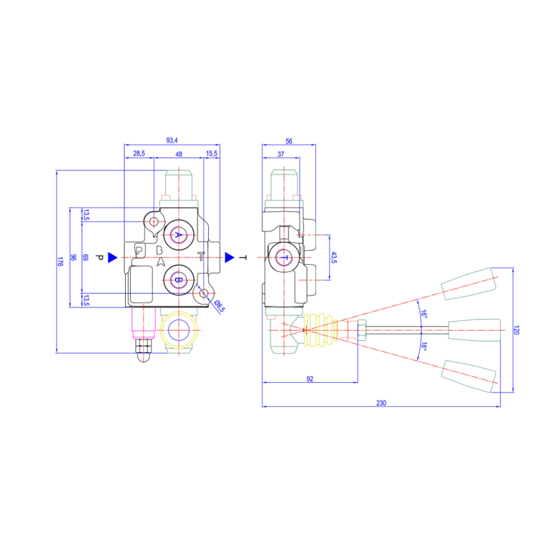 DISTRIBUTORE MODELLO BASIC A 1 LEVA SEMPLICE EFFETTO 40 LITRI