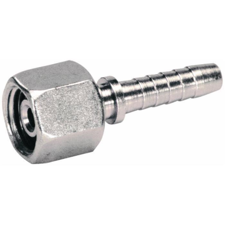 RACCORDO FEMMINA DIRITTA A PRESSARE DIN 24° FILETTO 30X2 (20S) TUBO 5/8”