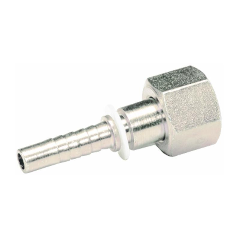 RACCORDO FEMMINA DIRITTA A PRESSARE ORFS FILETTO 1”- 14  TUBO 5/8”