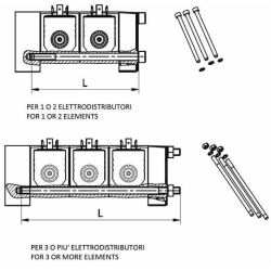 KIT TIRANTI PER 5 ELEMENTI