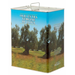 Latta per Olio 10lt rettangolare4 colori  foro D42