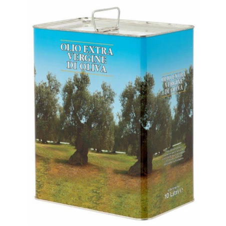 Latta per Olio 10lt rettangolare4 colori  foro D42