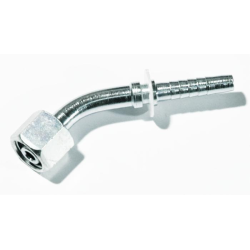 RACCORDO FEMMINA 45° A PRESSARE DIN 24° FILETTO 30X2 (20S) TUBO 3/4”