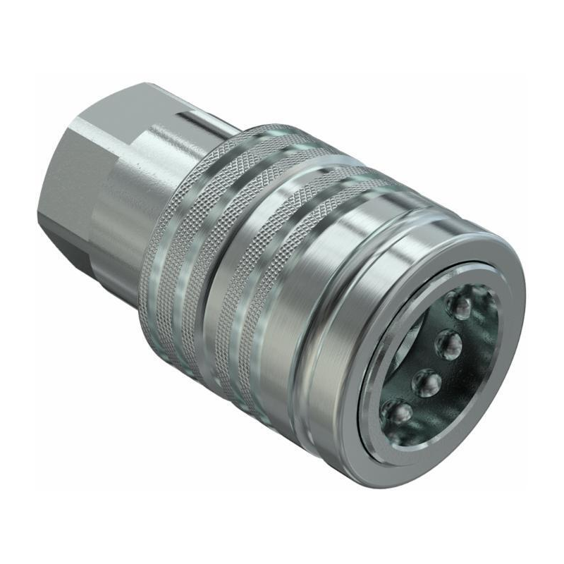 INNESTO RAPIDO A VALVOLA FEMMINA PUSH-PULL DA 1/2" NPT FASTER