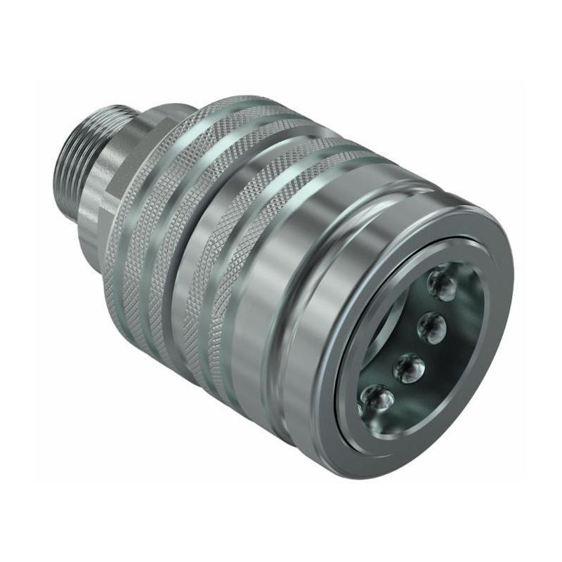 INNESTO RAPIDO A VALVOLA FEMMINA 1/2" FILETTO DIN2353 M22 (15L) FASTER