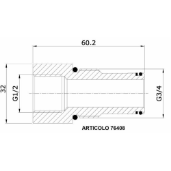 BUSSOLA CARRY-OVER PER BASIC 1/2"