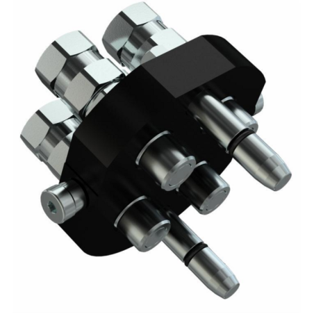 PIASTRA MULTICONNESSIONE MOBILE DA  3/8" 4 LINEE FASTER