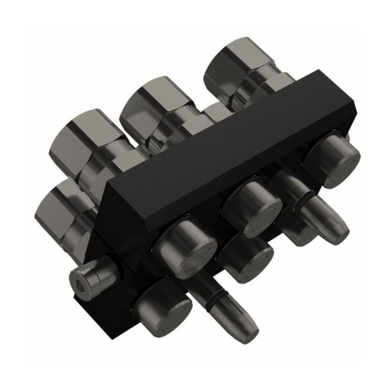 PIASTRA MULTICONNESSIONE PARTE MOBILE DA  1/2" 4 LINEE FASTER