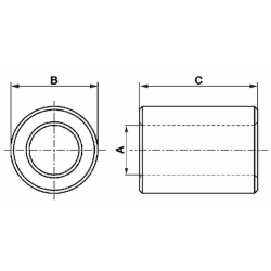 Boccola a saldare Ø 25