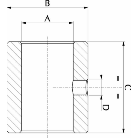 Boccola a saldare Ø 40