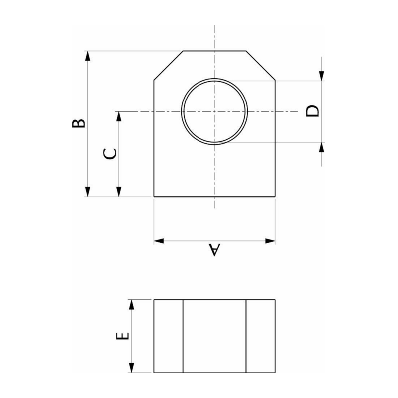 Occhio fisso Ø 12,2 INT.40