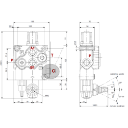 DISTRIBUTORE WALVOIL MODELLO SD11 A 1 LEVA DOPPIO EFFETTO ROTATIVO 70 LITRI