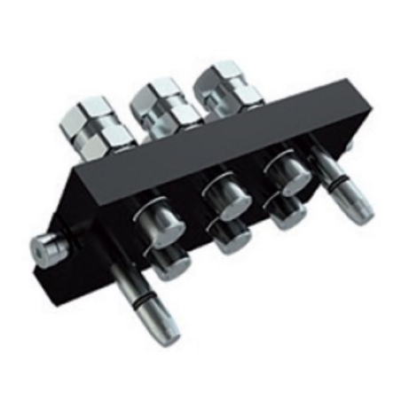 PIASTRA MULTICONNESSIONE PARTE MOBILE DA  3/8" FILETTO 1/2” 6 LINEE FASTER