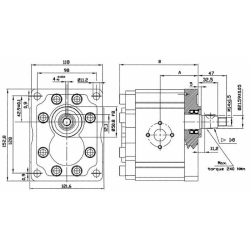 POMPA AD INGRANAGGI GRUPPO 3 DA 32cc SINISTRA “MADE IN ITALY”