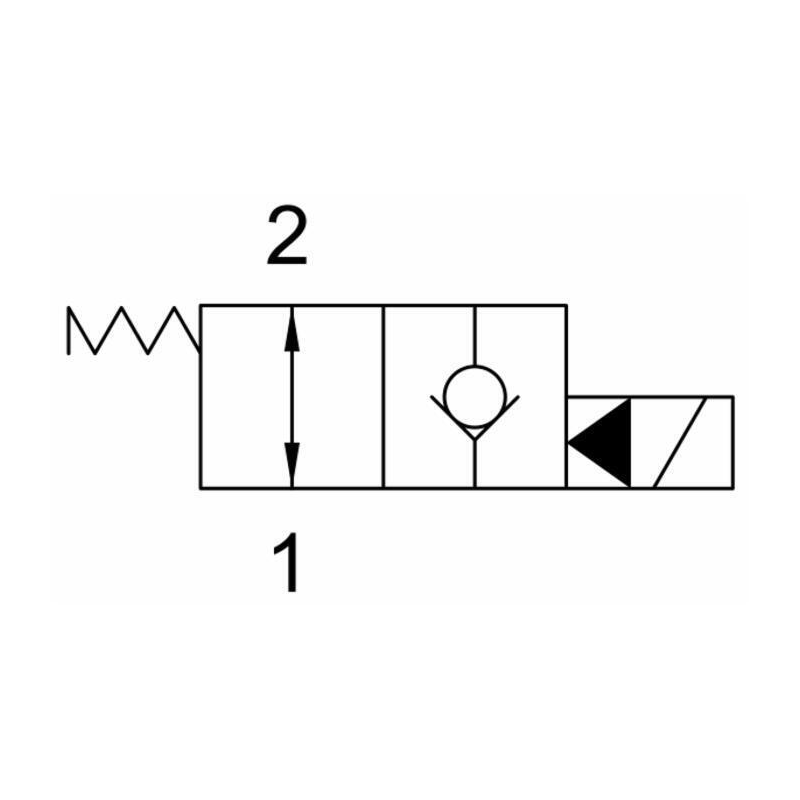 VALVOLA ELETTRICA A 2 VIE NORMALMENTE APERTA 12VDC