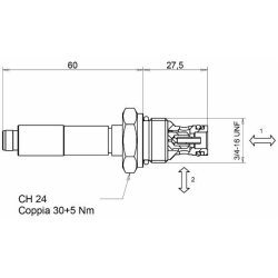 VALVOLA ELETTRICA A 2 VIE NORMALMENTE APERTA 12VDC