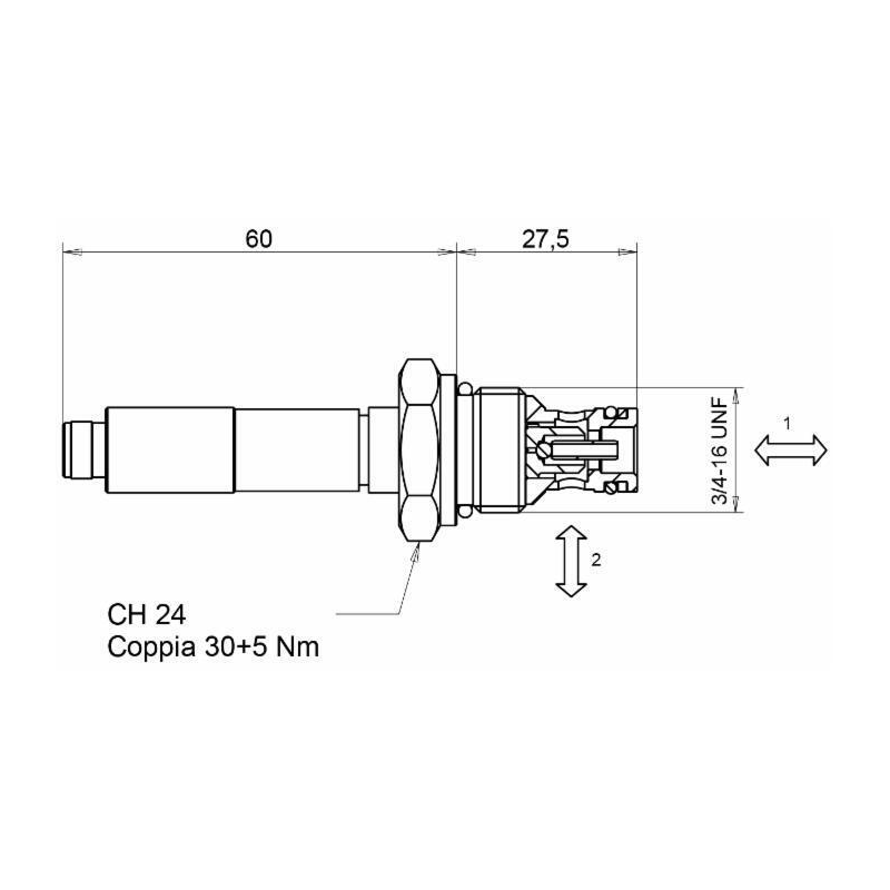 VALVOLA ELETTRICA A 2 VIE NORMALMENTE APERTA 12VDC