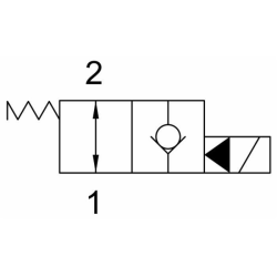 VALVOLA ELETTRICA A 2 VIE NORMALMENTE APERTA 24VDC