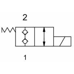 VALVOLA ELETTRICA A 2 VIE NORMALMENTE CHIUSA 12VDC DOPPIA TENUTA