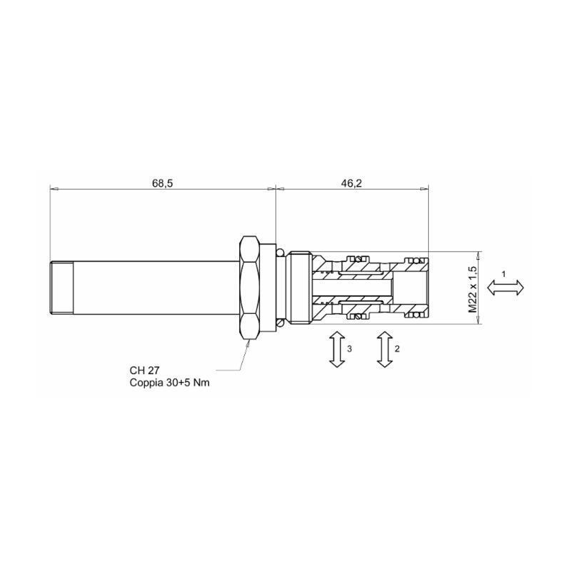 VALVOLA ELETTRICA A 3 VIE 12VDC 35 LITRI
