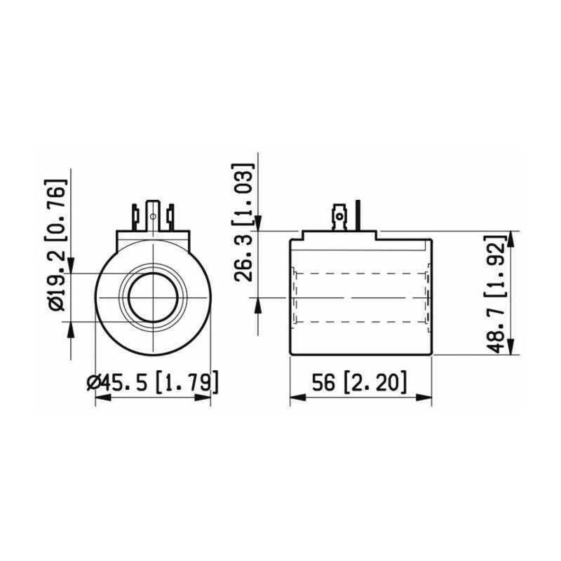 BOBINA A 24VDC PER ELETTRODISTRIBUTORI DA 50 LITRI
