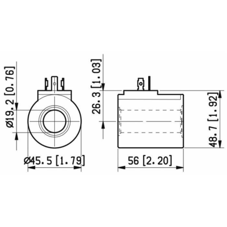 BOBINA A 24VDC PER ELETTRODISTRIBUTORI DA 50 LITRI