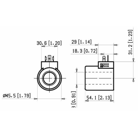BOBINA 24VDC PER ELETTRODISTRIBUTORE PROPORZIONALE