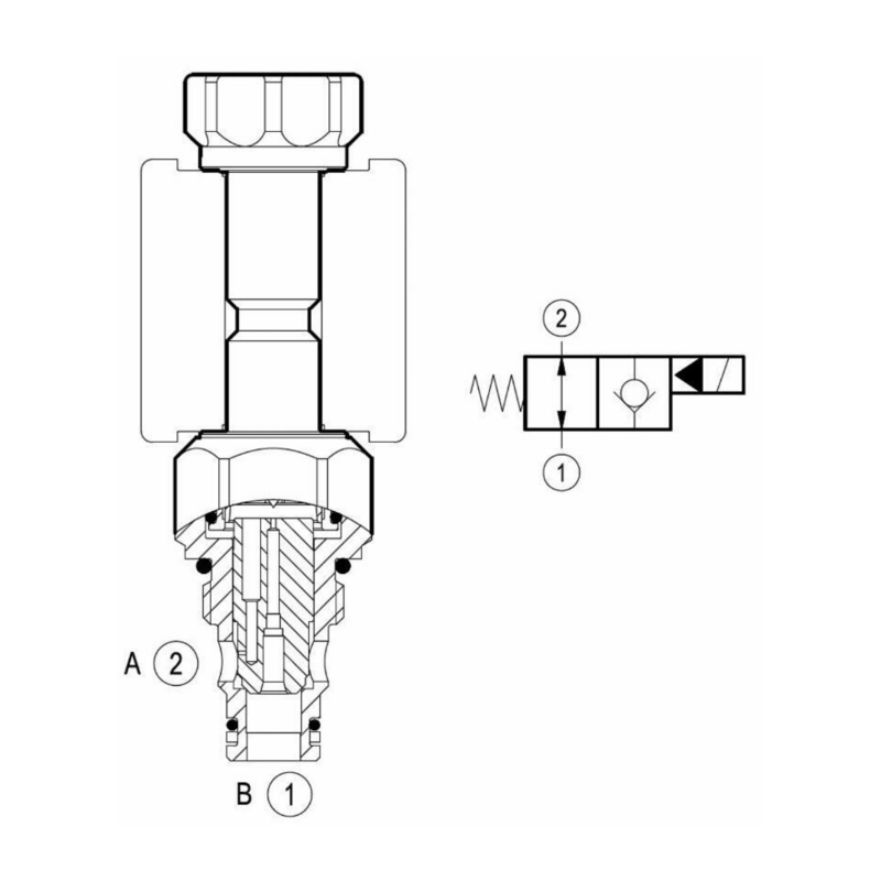 VALVOLA DI MESSA A SCARICO NORMALMENTE APERTA