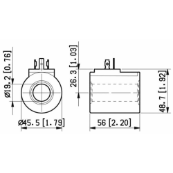 BOBINA A 12VDC PER ELETTRODISTRIBUTORI DA 50 LITRI