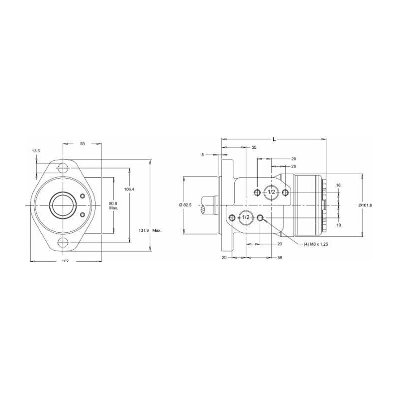 MOTORE ORBITALE DANFOSS WR130