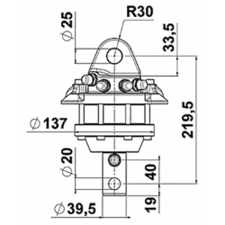 ROTATORE DA 1,2 TONNELLATE 360° CON ALBERO