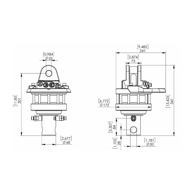 ROTATORE DA 5,5 TONNELLATE 360° CON ALBERO