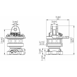 ROTATORE DA 5,5 TONNELLATE CON FLANGIA 360°