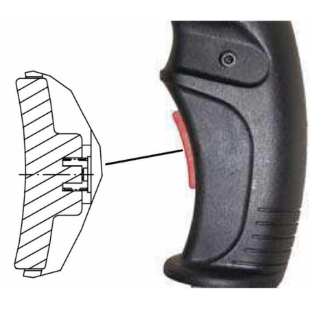 PULSANTE DI SICUREZZA PER IMPUGNATURE ERGONOMICHE