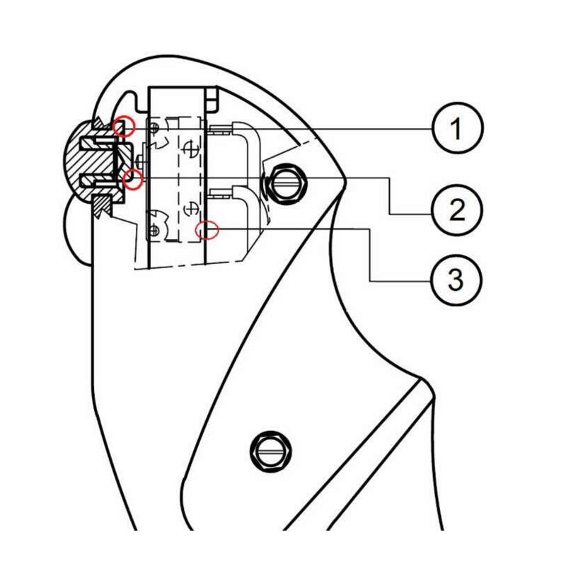 PULSANTE DI SICUREZZA PER IMPUGNATURE ERGONOMICHE