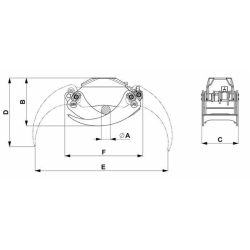 PINZA PER TRONCHI DA 5 TON.
