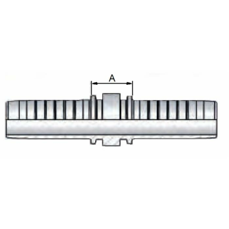 Raccordo femmina diritto JIS 60° (Komatsu) M14x1,5 tubo 1/4"