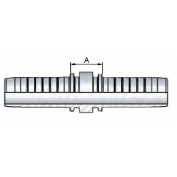 Raccordo femmina diritto JIS 60° (Komatsu) M18x1,5 tubo 3/8"