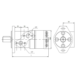 MOTORE ORBITALE DANFOSS XLH 50