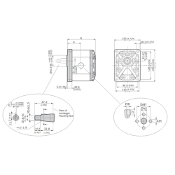 Motore ad ingranaggi Gruppo 2 da 22 cc reversibile