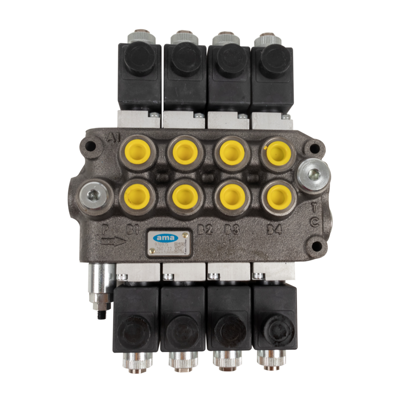 Distributore elettrico Basic da 3/8" a 4 sezioni