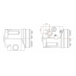 Idroguida DANFOSS VSPP 160cc tipo "LS" a centro aperto con valvola prioritaria incorporata