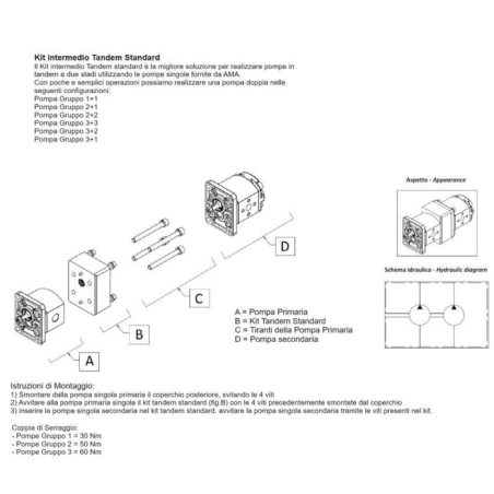 KIT INTERMEDIO GR.3+1 TANDEM STANDARD