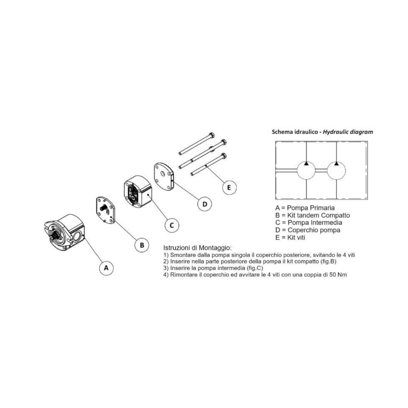 KIT INTERM. 2XP+2XP TK (COMPATTO)