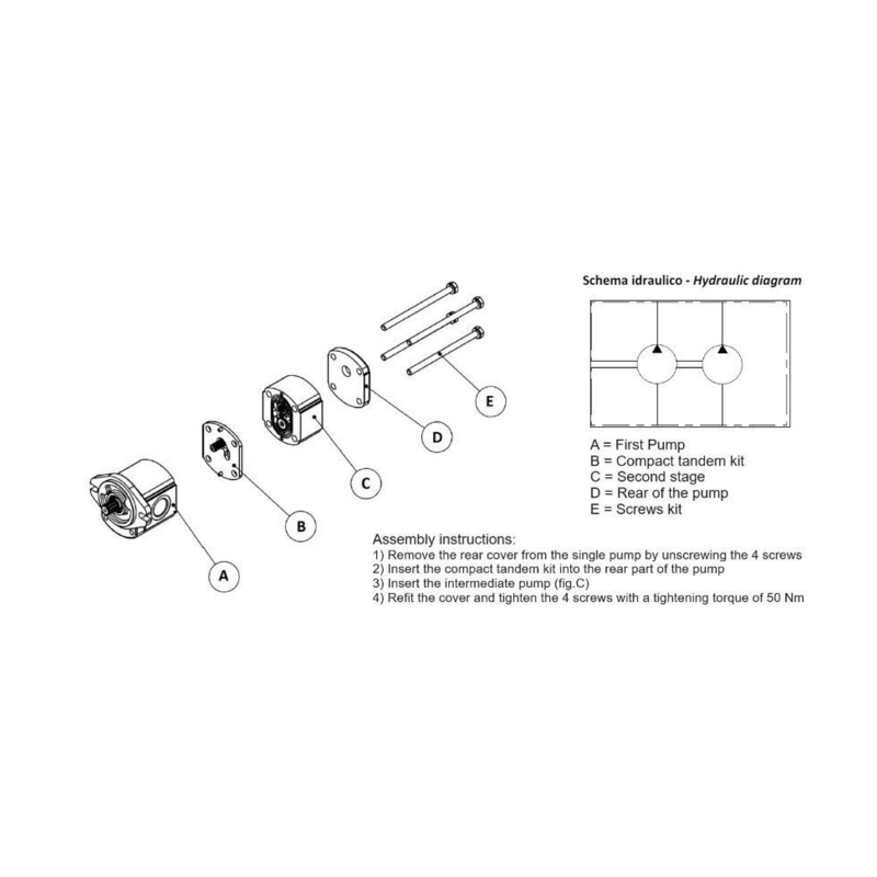 KIT INTERM. 2XP+2XP TK (COMPATTO)
