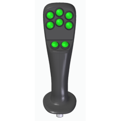 IMPUGNATURA ERGONOMICA A 8 PULSANTI CON PULSANTE DI SICUREZZA