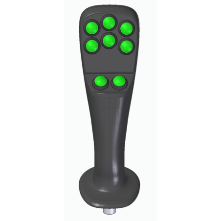 IMPUGNATURA ERGONOMICA A 8 PULSANTI CON PULSANTE DI SICUREZZA