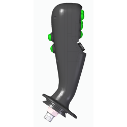 IMPUGNATURA ERGONOMICA A 8 PULSANTI + 1 ROCHER CON PULSANTE DI SICUREZZA