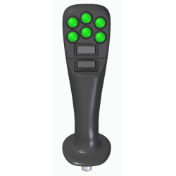 IMPUGNATURA ERGONOMICA A 8 PULSANTI + 2 ROCHER